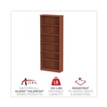 Office & Office Supplies | Alera ALEVA638232MC 31.75 in. x 14 in. x 80.25 in. Valencia Series 6-Shelf Bookcase - Medium Cherry image number 7