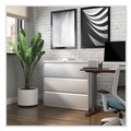 Office Filing Cabinets & Shelves | Alera 25506 42 in. x 18.63 in. x 40.25 in. 3 Legal/Letter/A4/A5 Size Lateral File Drawers - Light Gray image number 8