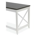 Office Desks & Workstations | Alera ALEWSF5959GY 58.27 in. x 58.27 in. x 29.53 in. L-Shaped Farmhouse Desk - Gray/White image number 2