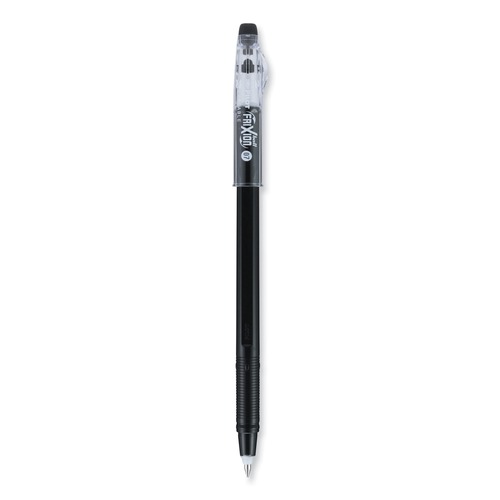 Pens | Pilot 32465 Fine 0.7 mm Black Ink Clipless Stick FriXion ColorSticks Erasable Gel Pen - Black Barrel ( 1-Dozen) image number 0