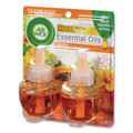 Odor Control | Air Wick 62338-85175 0.67 oz Scented Oil Twin Refill - Hawai'i Exotic Papaya/Hibiscus Flower (2/Pack) image number 2