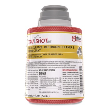 SC Johnson 379850 TruShot 2.0 Disinfectant Multisurface Cleaner Fresh Scent 9 oz Cartridge (4/Carton)