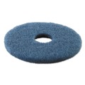 Cleaning & Janitorial Accessories | Boardwalk BWK4013BLU 13 in. Diameter Scrubbing Floor Pads - Blue (5/Carton) image number 1