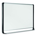 White Boards | MasterVision MVI270201 72 in. x 48 in. Gold Ultra Magnetic Dry Erase Boards - White/Black image number 2