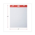 Notebooks & Pads | Universal UNV45602 27 in. x 34 in. Renewable Resource Sugarcane Based Easel Pads - Ruled, White (50 Sheets/Pad, 2 Pads/Carton) image number 1