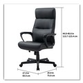 Office Chairs | Alera ALEON41B19 Oxnam Series 17.56 in. to 21.38 in. Seat Height Supports Up to 275 lbs. High-Back Task Chair - Black image number 8