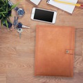 Notebooks & Pads | Blue Sky BLS150537 ASMBLD 9.45 in. x 12.13 in. 8.5 in. x 11 in. Pad Snap Closure Professional Faux Leather Padfolio - Tan image number 4
