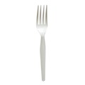 Cutlery | Boardwalk BWKFORKWHPSIW Heavyweight Wrapped Polystyrene Fork Cutlery - White (1000/Carton) image number 1