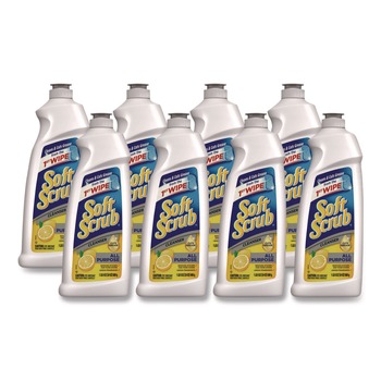  | Soft Scrub 0 23400 07224 8 All Purpose Cleanser, Lemon Scent, 24 oz Bottle, 8/Carton