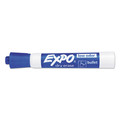 Washable Markers | EXPO 82003A Low-Odor Bullet Tip Dry-Erase Marker - Medium/Blue (1-Dozen) image number 2
