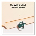 Labels | Smead 67084 1 in. x 1.25 in. N Color-Coded End Tab Filing Labels - White (500/Roll) image number 2
