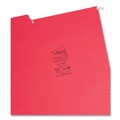 File Folders | Smead 64096 Letter Size 1/3-Cut Tabs FasTab Hanging Folders - Red (20/Box) image number 2
