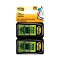 Just Launched | Post-it Flags 680-SD2 1 in. "Sign and Date" Arrow Message Page Flags - Green (50-Flags/Dispenser, 2-Dispensers/Pack) image number 0