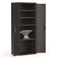 Office Filing Cabinets & Shelves | Suncast Commercial BMCCPD7204 30 in. x 20.25 in. x 72 in. Five Shelves One Fixed Four Adjustable Tall Storage Cabinet - Gray image number 2