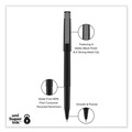 Pens | uni-ball 2013565 0.5 mm Stick Roller Ball Pen - Black Ink/Black Barrel/Extra-Fine (72/Pack) image number 3