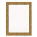 Project & Display Boards | Royal Brites 24448M 22 in. x 28 in. Heavyweight Glitter Poster Board - White with Gold Border (25/Pack) image number 0