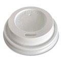 Cups and Lids | Boardwalk BWKHOTWH4 Plastic Hot Cup Lids Fits 4 oz. Cups - White (1000/Carton) image number 1