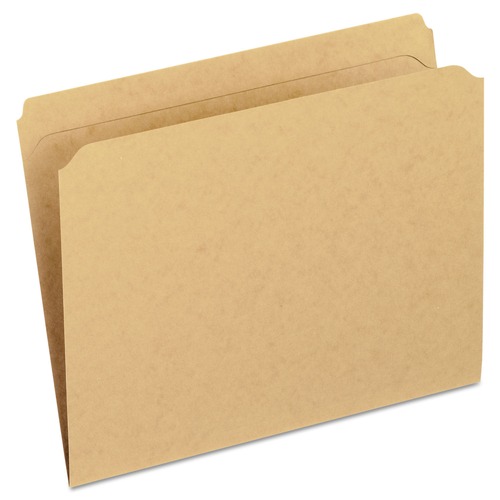 Just Launched | Pendaflex RK152 Two-Ply Dark Kraft File Folders, Straight Cut, Top Tab, Letter - Brown (100/Box) image number 0