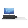 Office Desks & Workstations | Fellowes Mfg Co. 8081501 Lotus RT 48 in. x 30 in. x 42.2 in. - 49.2 in. Sit-Stand Workstation - Black image number 3