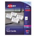 Business Cards | Avery 05302 2 in. x 3.5 in. Small Tent Card - White (160/Box) image number 0