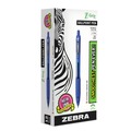 Pens | Zebra 22220 Z-Grip Medium 1 millimeter Retractable Ballpoint Pen - Blue Ink/Translucent Blue/Blue Barrel (1-Dozen) image number 0
