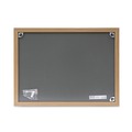 Mailroom Equipment | Universal 43602-UNV 24 in. x 18 in. Cork Board with Oak Style Frame - Tan Surface image number 0