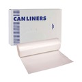  | Boardwalk V7658HNKR01 38 in. x 58 in. 60 gal. 14 microns High-Density Can Liners - Natural (200/Carton) image number 1
