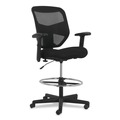 Office Chairs | HON HVL539.MM10 Prominent High-Back Task Stool Supports Up to 250 lbs. 21 in. to 28.1 in. Seat Height - Black image number 6
