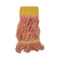 Just Launched | Boardwalk BWK501OR 5 in. Headband Cotton/Synthetic Fiber Super Loop Wet Mop Head - Small, Orange (12/Carton) image number 0