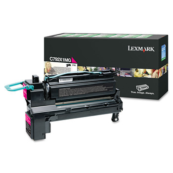Lexmark C792X1MG C792X1MG 20,000 Page-Yield Return Program Extra High-Yield Toner - Magenta