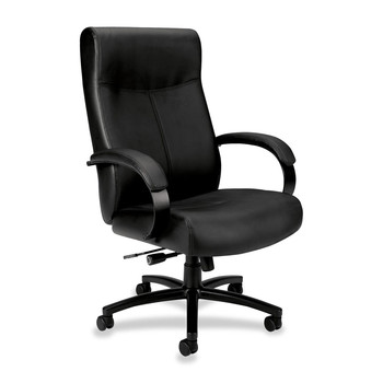 OFFICE FURNITURE AND LIGHTING | HON HVL685.SB11 VL680 Big & Tall Leather Office Chair (Black)