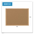 Office & Office Supplies | MasterVision SB0720001233 48 in. x 36 in. Tan Surface Earth Cork Board Oak Wood Frame image number 4