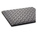 Office Chair Mats | Crown CWNCD0035DB 36 in. x 60 in. Vinyl Industrial Deck Plate Anti-Fatigue Mat - Black image number 1