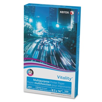JUST LAUNCHED | Xerox 3R02051 8-1/2 in. x 14 in. Vitality Multipurpose Printer Paper - White (500/Ream)