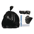 Trash Bags | Heritage X6639QK 33 in. x 39 in. 33 gal. 2 mil Low-Density Repro Can Liner - Black (100/Carton) image number 3