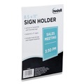 Office Presentation Supplies | NuDell 37085Z Horizontal/Vertical Orientation Magnetic/Hook-Loop Plastic All-Purpose Mountable Sign Holder - Clear image number 1