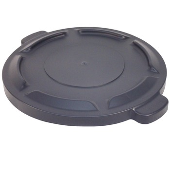 TRASH CANS | Impact GL200203 Value-Plus 20.4 in. Flat-Top Lids for 20-Gallon Gator Containers - Gray