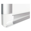 White Boards | MasterVision MA2794830 72 in. x 48 in. Ruled Magnetic Dry Erase Planning Board - White Lacquered Steel Surface, Silver Aluminum Frame image number 1