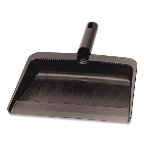 Cleaning Tools | Carlisle 36143703 8 x 12 Flo-Pac Flexible Plastic Dustpan - Black image number 0