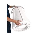 Trash & Waste Bins | Rubbermaid Commercial FG262000WHT 20 gal. Plastic Vented Round Brute Container - White image number 5