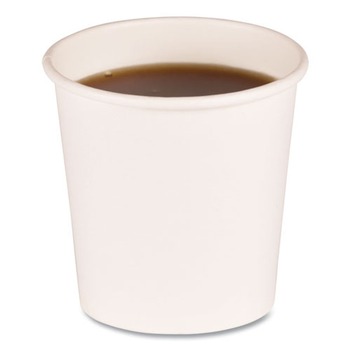 Boardwalk BWKWHT4HCUP 4 oz Paper Hot Cups - White (50/Sleeve, 20 Sleeves/Carton)