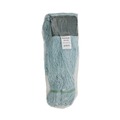 Mops | Boardwalk BWK1400MCT EchoMop with Looped-End Synthetic/Cotton Wet Mop Head - Medium, Blue (12/Carton) image number 2