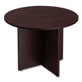 Office Desks & Workstations | Alera ALEVA7142MY 42 in. x 29.5 in. Valencia Round Conference Table with Legs - Mahogany image number 0
