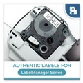 Labels | DYMO 45113 0.5 in. x 23 ft. D1 High-Performance Polyester Removable Label Tape - Black on White image number 1