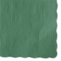 Linen and Table Accessories | Hoffmaster 310528 9-1/2 in. x 13.50 Solid Color Scalloped Edge Placemats - Hunter Green (1000/Carton) image number 1