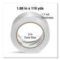 Tapes | Universal UNV66100 3 in. Core 1.88 in. x 109 yds. Deluxe General-Purpose Acrylic Box Sealing Tape - Clear (12/Pack) image number 2