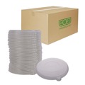 Food Trays, Containers, and Lids | Eco-Products EP-BLRLID 7.93 in. x 0.6 in. Worldview 100% Recycled Content Lid - Clear (400/Carton) image number 0