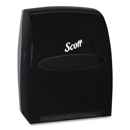 Paper Towel Holders | Scott 46253 Essential 13.06 in. x 11 in. x 16.94 in. Manual Hard Roll Towel Dispenser - Black (1/Carton) image number 0