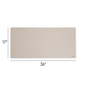 Back to School Sale | Smead 64826 36 x 17 Vegan Leather Desk Pads - SandStone image number 1