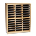 File Sorters | Safco 7121MO 36 Section 32.25 in. x 13.5 in. x 38 in. Steel/Fiberboard Literature Sorter - Oak image number 1